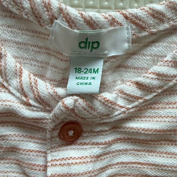 Dip|Baby gender neutral striped textured sleeveless romper,button up in 18-24M•• - Picture 5 of 5